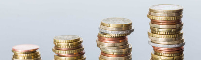 Finanzen: Münzstapel