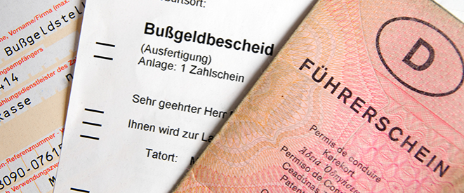 Bussgeldbescheid und Führerschein