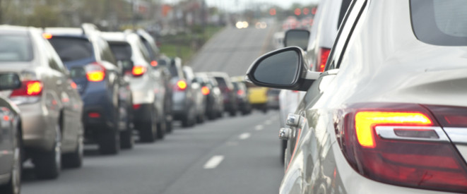 Rettungsgasse auf der Autobahn