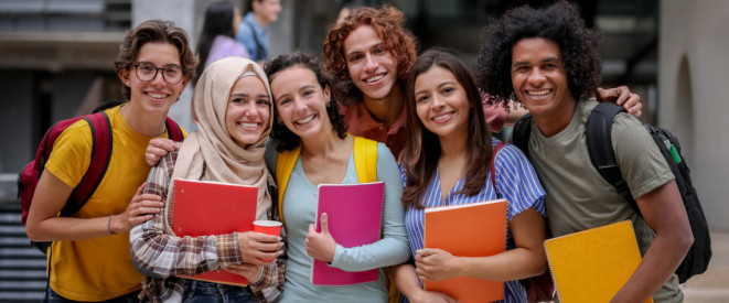 Gruppe internationaler Studierender