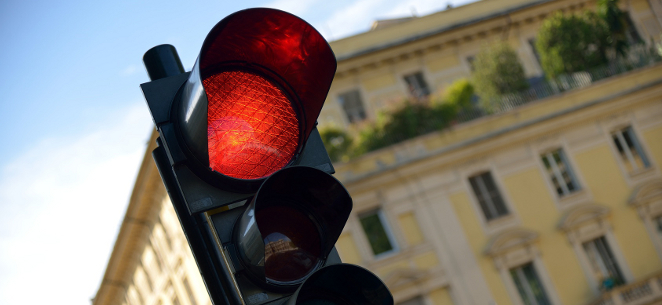 Rote Ampel überfahren