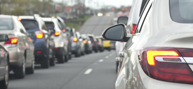 Rettungsgasse auf der Autobahn